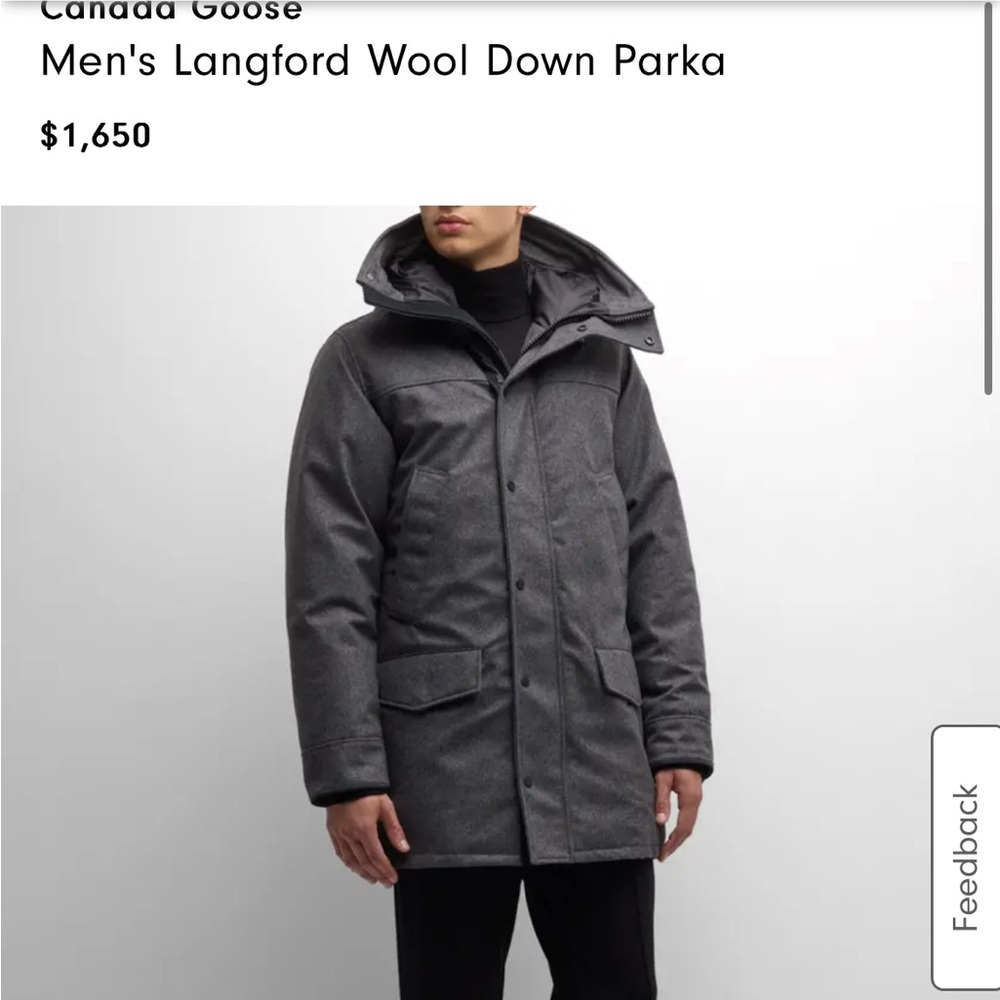 Canada Goose men’s Langford Wool Parka